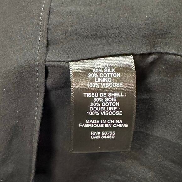 Rebecca Taylor Bouquet Silk Floral Smocked Mini Dress in Black | Size Small - Picture 10 of 10